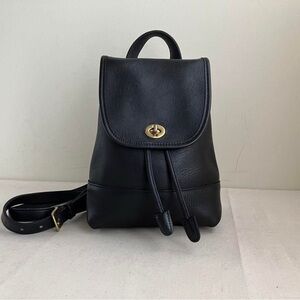 Vintage Coach Backpack - Black
